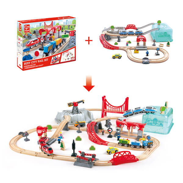 Construcciones Y Puzzles Toynamics Juego De Bloques De Construccion Tren Ur multicolor para niños