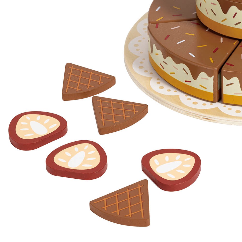 Construcciones Y Puzzles Toynamics Pastel De Cumpleaños Interactivo De Made multicolor para niños