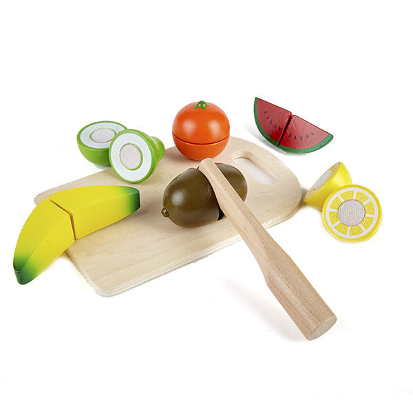 Para Cocinar Toynamics Frutas De Madera Con Cuchillo De Juguete multicolor para niños