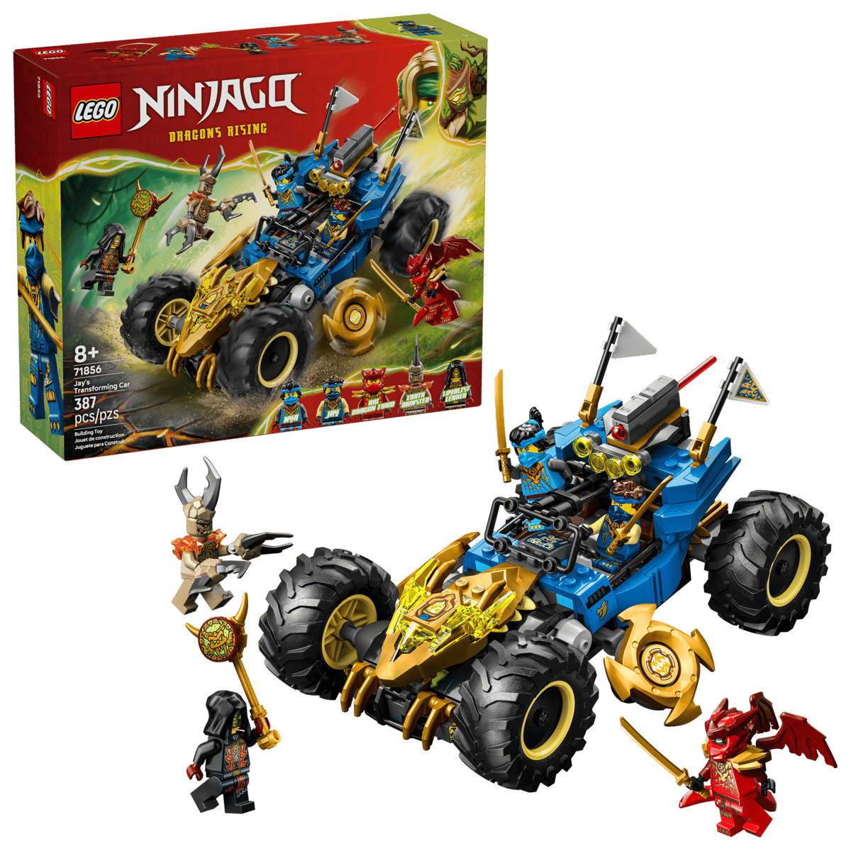 Construcciones Y Puzzles Lego Coche Transformable De Jay multicolor para niños