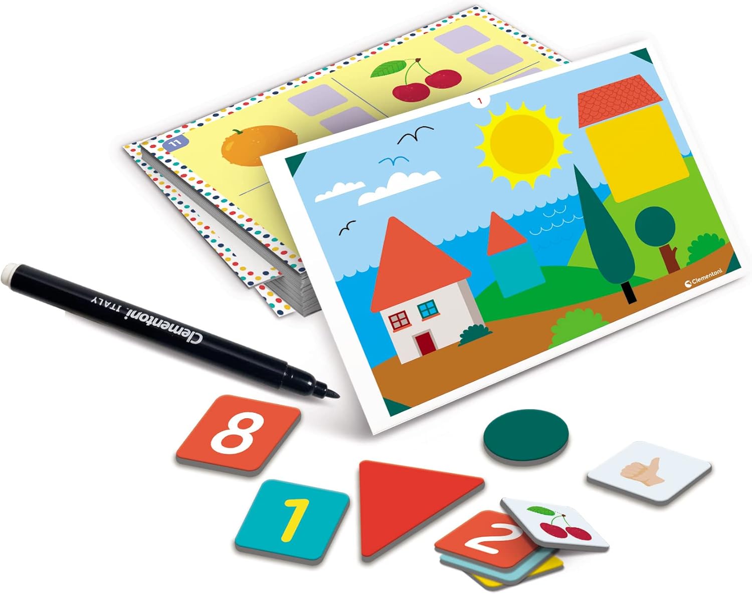 Juegos De Mesa Clementoni Maletín Magnético Números Y Formas multicolor para niños