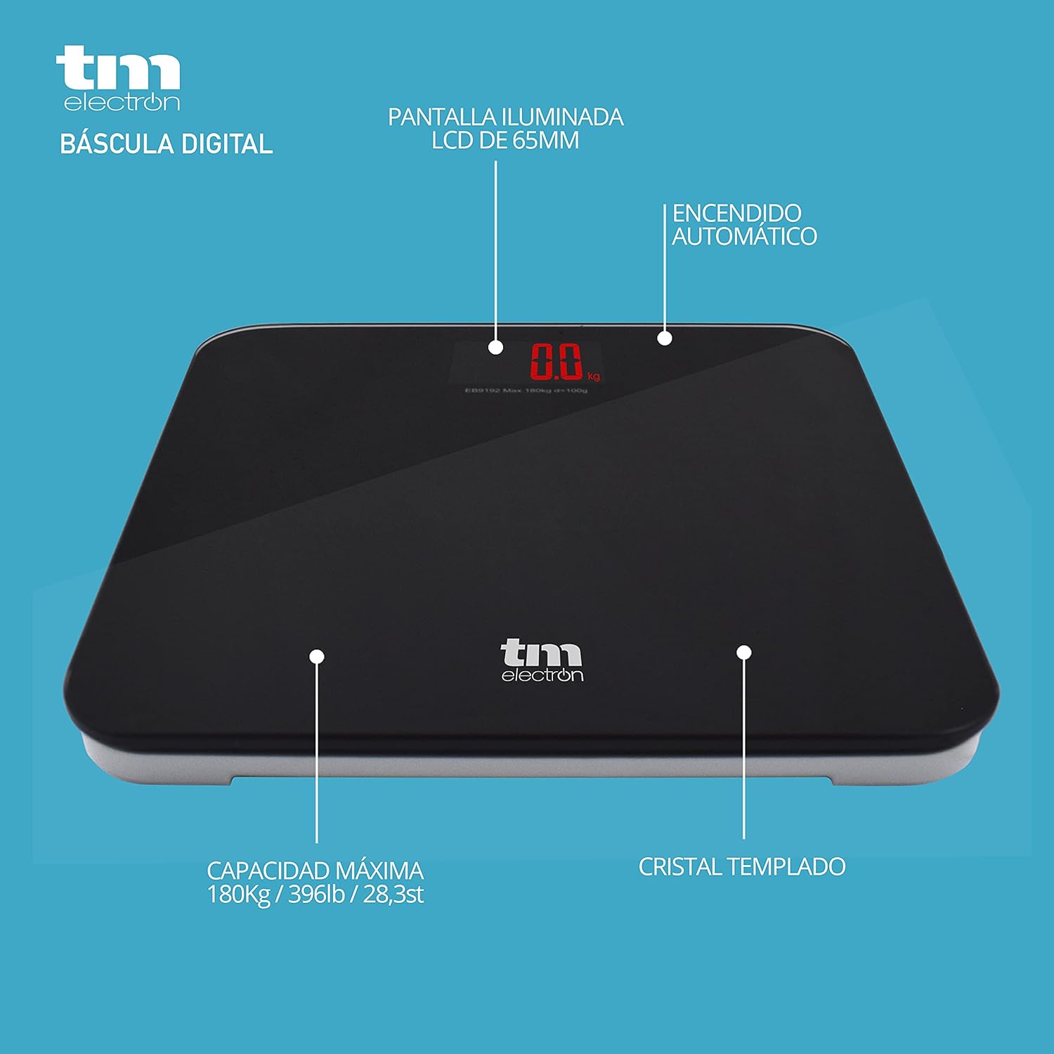 Pequeño Electrodoméstico Tm Bascula Baño negro para unisex