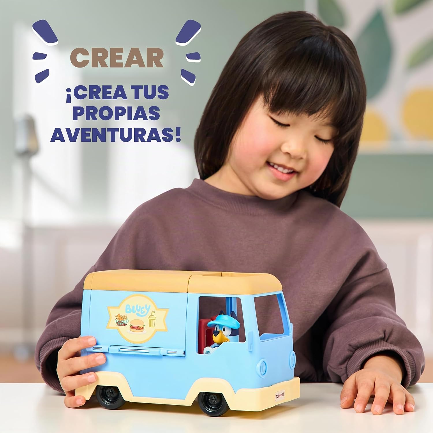 Figuras Y Minimundos Toy Planet Bluey Foodtruck Playset multicolor para niños