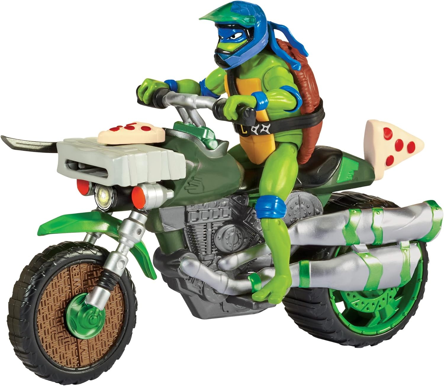 Figuras Y Minimundos Famosa Ninja Kick Cycle Vehiculo multicolor para niños