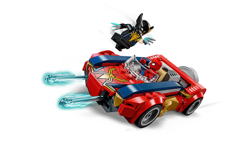 Construcciones Y Puzzles Lego Coche De Spider-Man Vs. Lobezno Venomizado multicolor para niños
