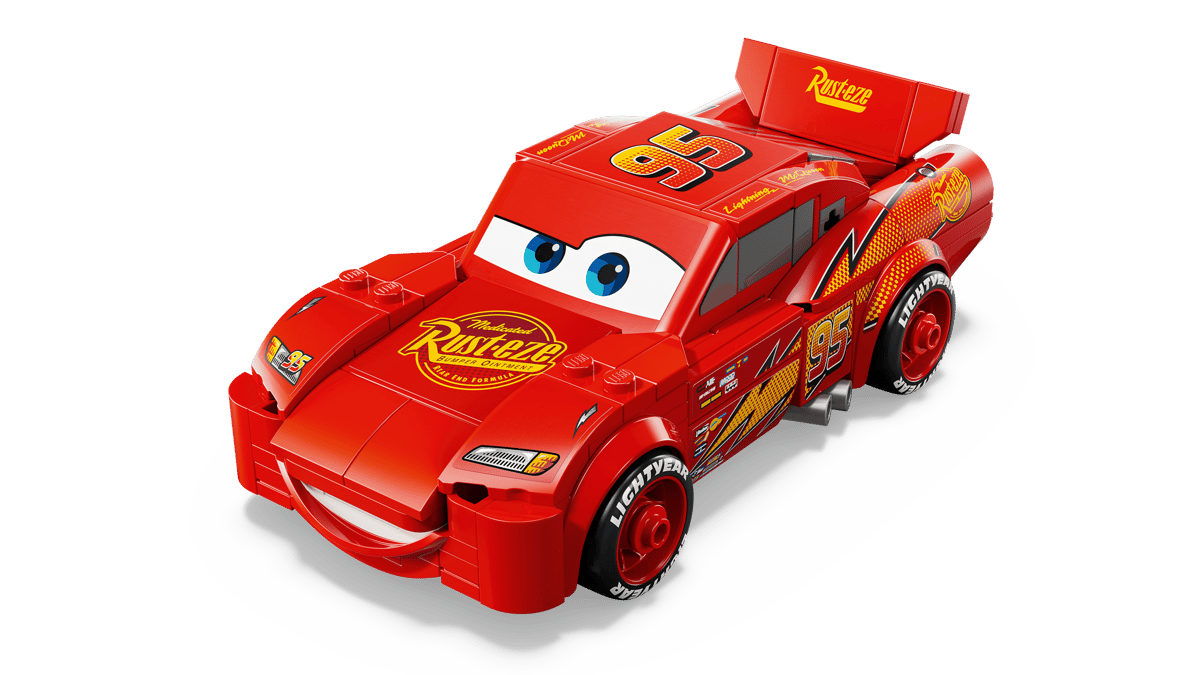 Construcciones Y Puzzles Lego Rayo Mcqueen rojo para niños