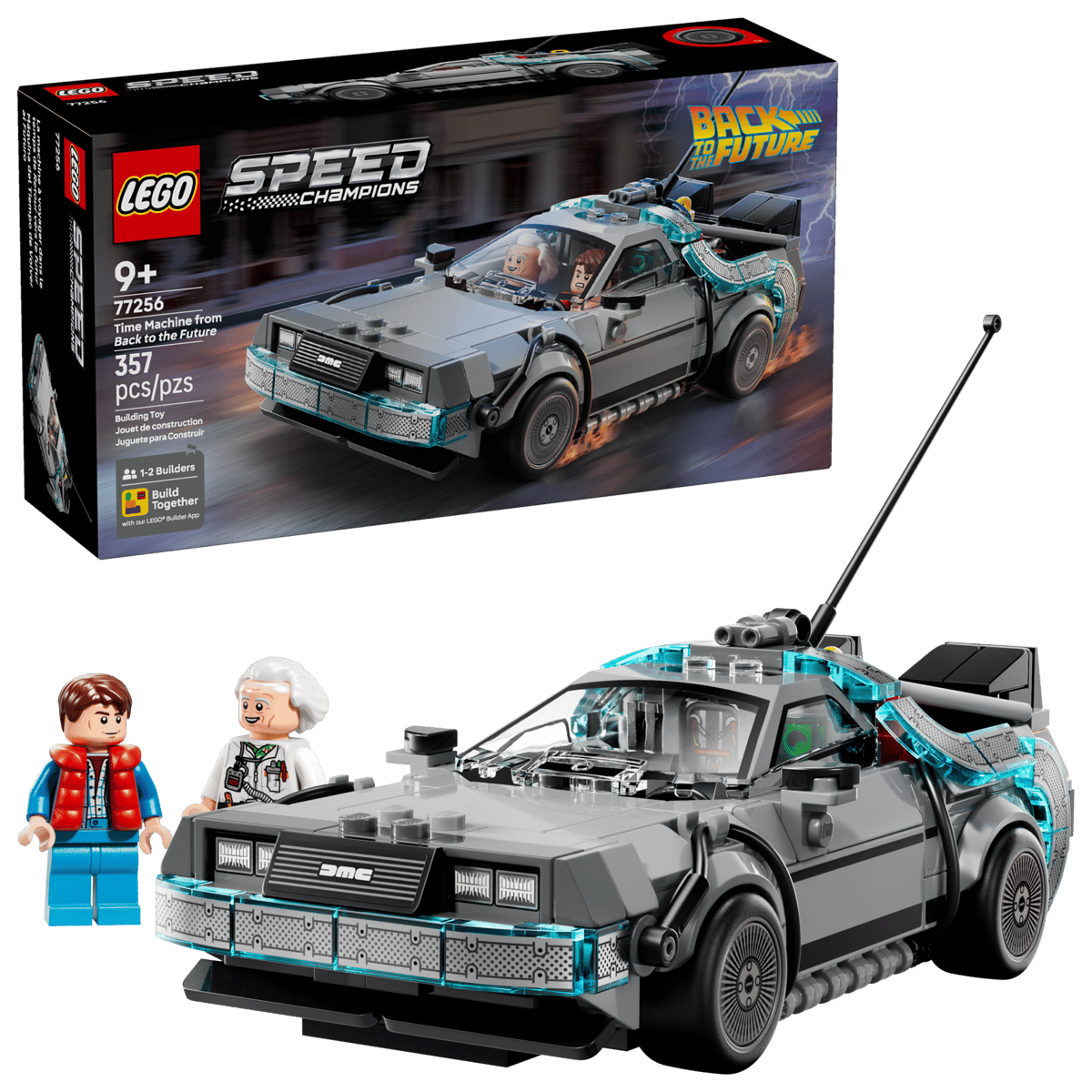Construcciones Y Puzzles Lego Máquina Del Tiempo De Regreso Al Futuro gris para niños
