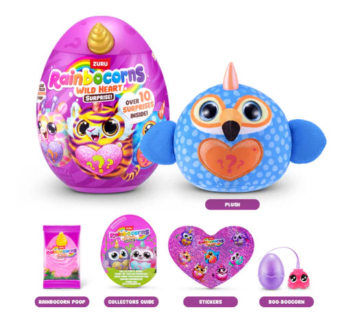 Muñecas Y Peluches Zuru Rainbocorns Wild Heart Surprise-Serie rosa para niños