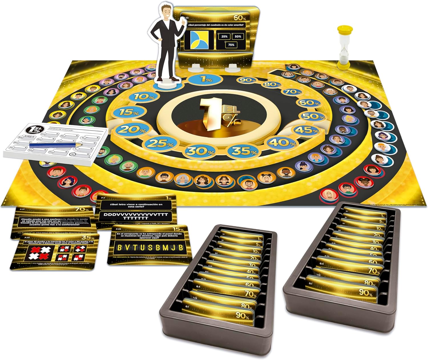 Juegos De Mesa Educa Borrás -Juego Oficial Del Concurso De Tv El 1% multicolor para niños
