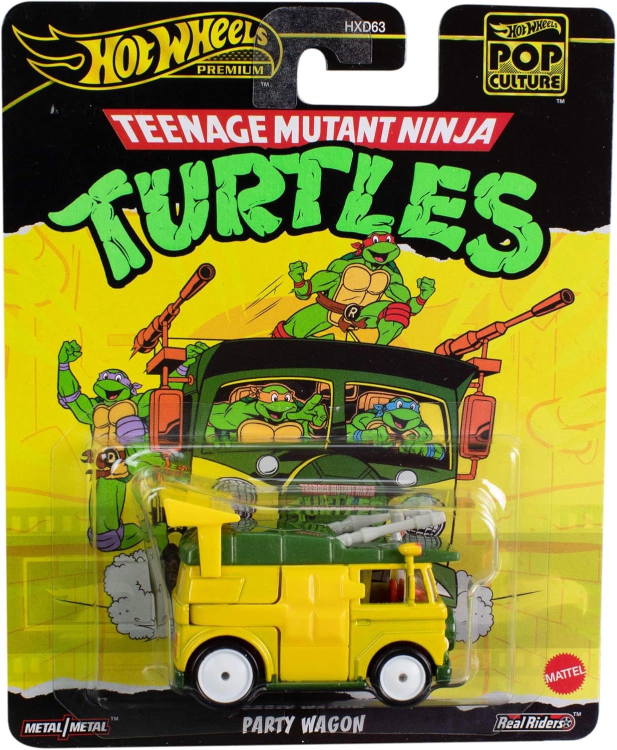Vehículos Y Radiocontrol Mattel Games Hot Wheels Teenage Mutant Ninja-Vehículo Party Wagon multicolor para niños