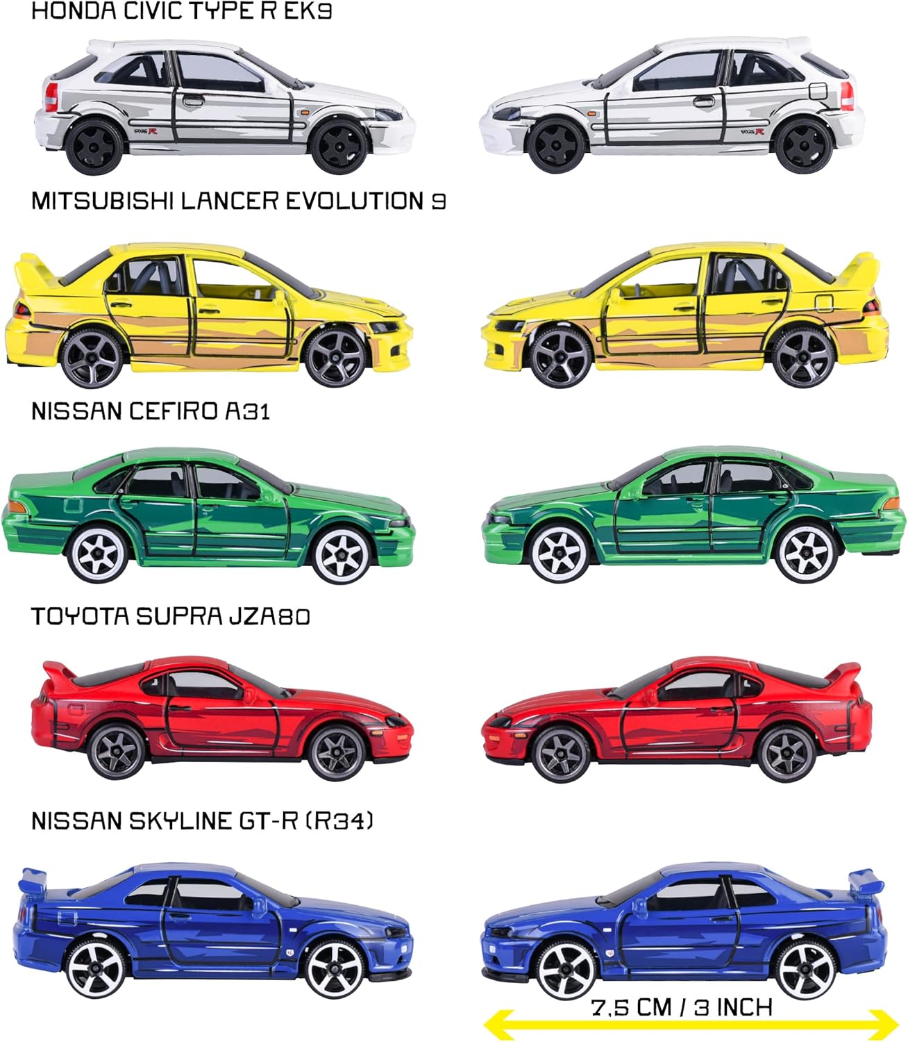 Vehículos Y Radiocontrol Simba Majorette Jdm Leyends Giftpack 5 multicolor para niños