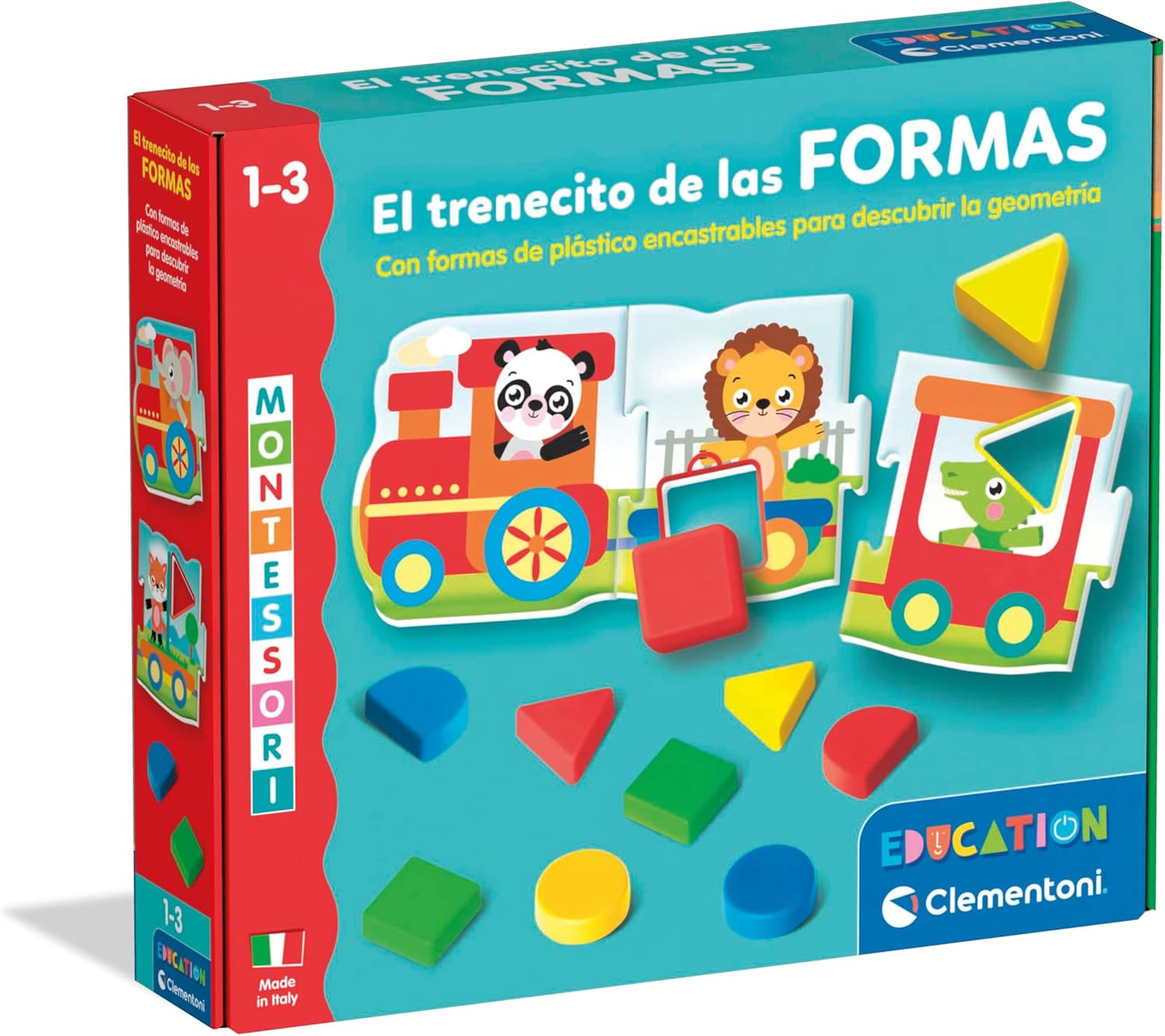 Juegos De Mesa Clementoni Education Montessori - El Trenecito De Las Formas multicolor para niños