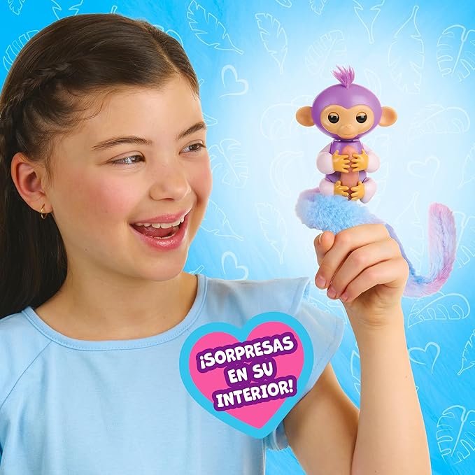 Figuras Y Minimundos Bizak Fingerlings Colas Sorpresa Sdo. rosa para niños