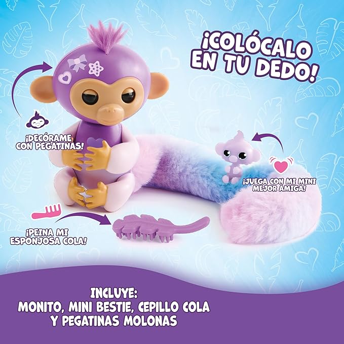 Figuras Y Minimundos Bizak Fingerlings Colas Sorpresa Sdo. rosa para niños
