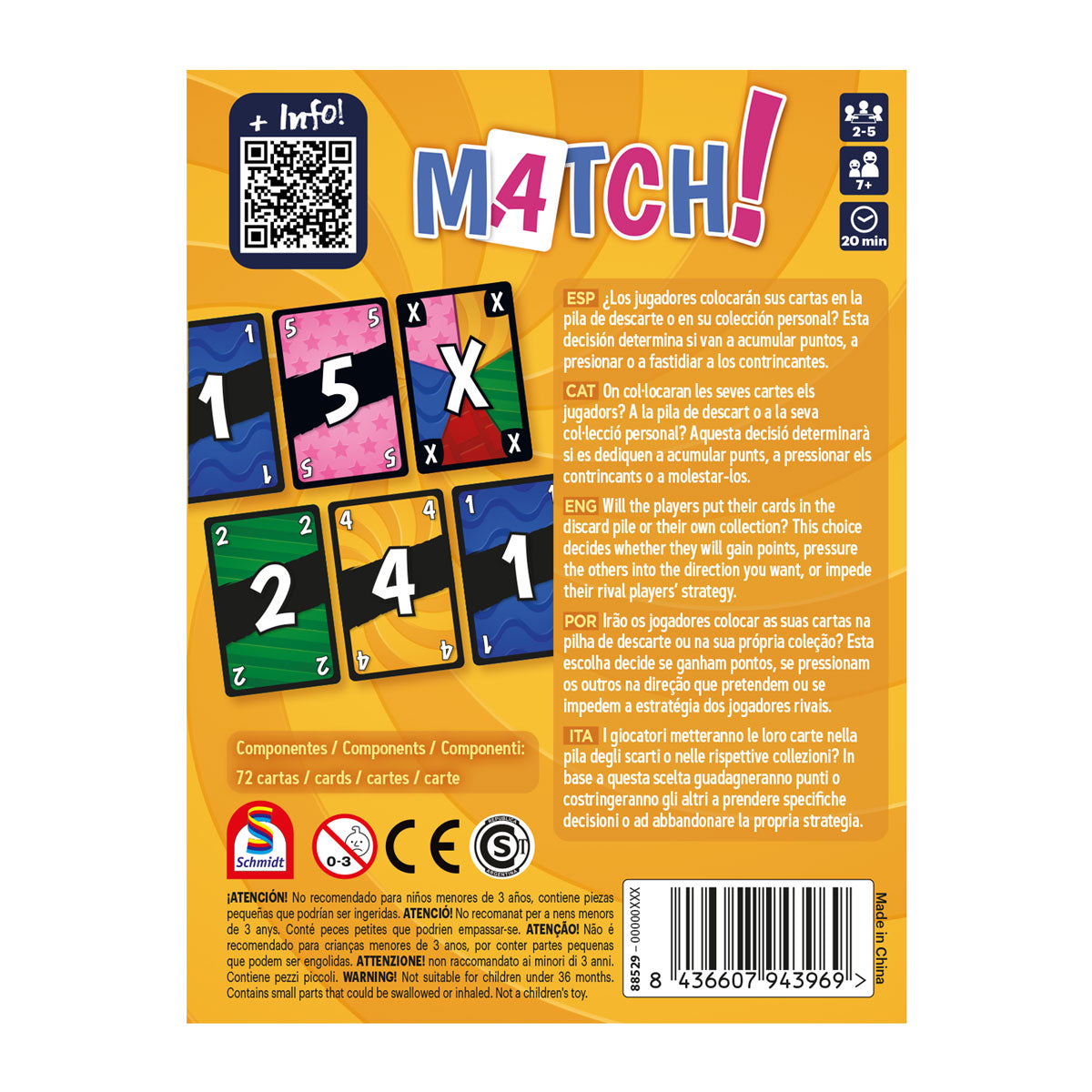 Juegos De Mesa Devir Match! multicolor para unisex