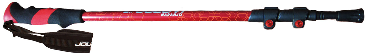 Senderismo Joluvi Baston Trekking Naranjo rojo para unisex