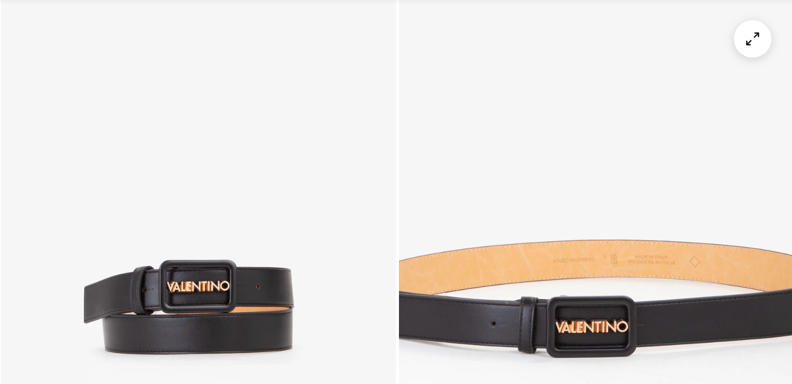 Cinturones Valentino Belt Waffle burdeos para mujer