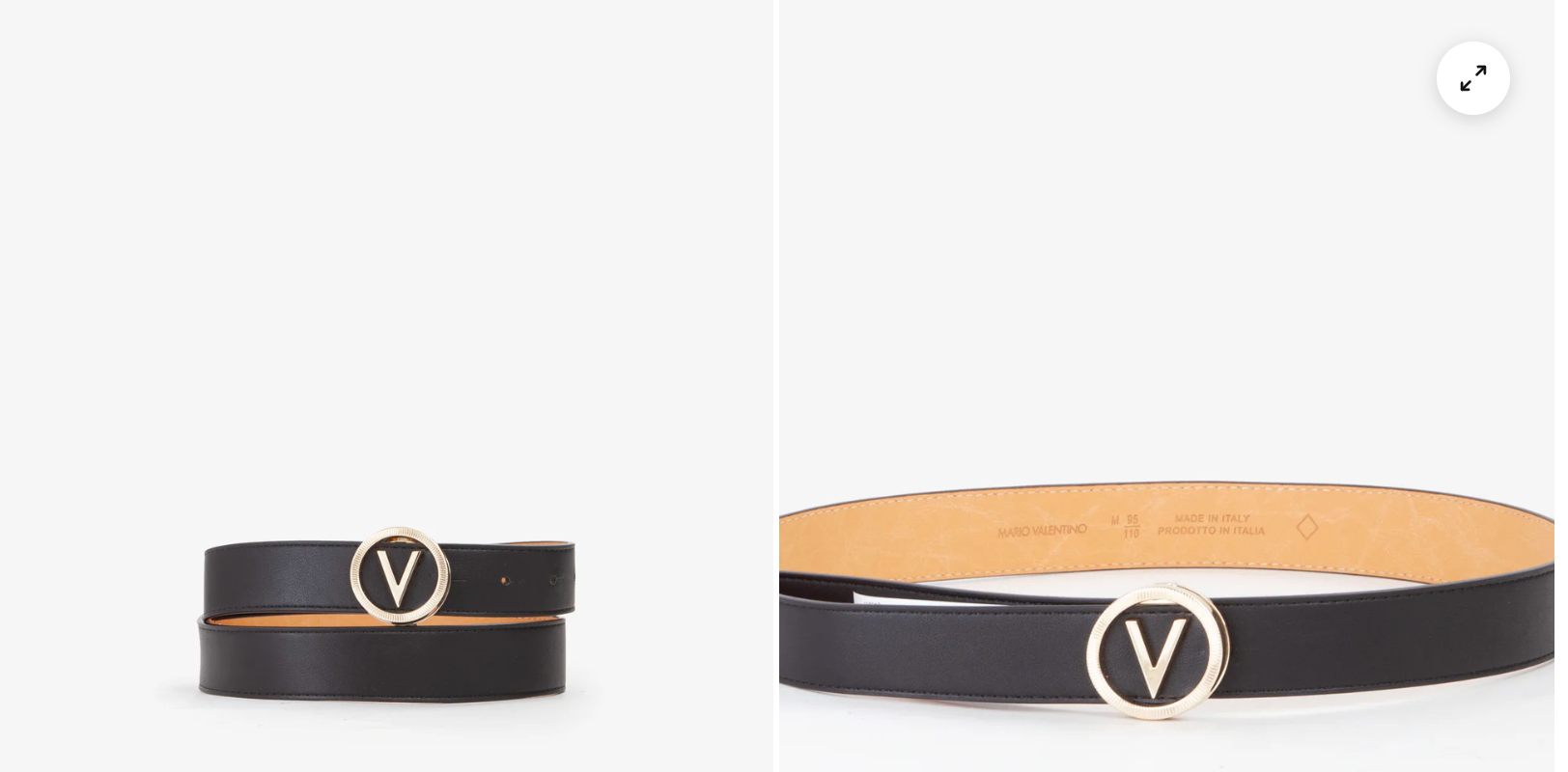 Cinturones Valentino Belt Flame negro para mujer