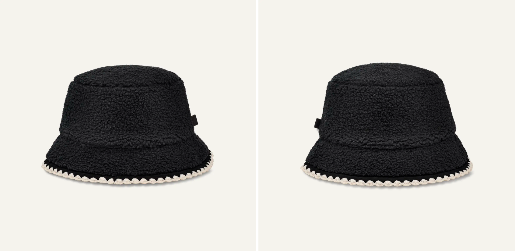 Gorras, Gorros Y Sombreros Ugg Fluff Scallope Hat negro para mujer