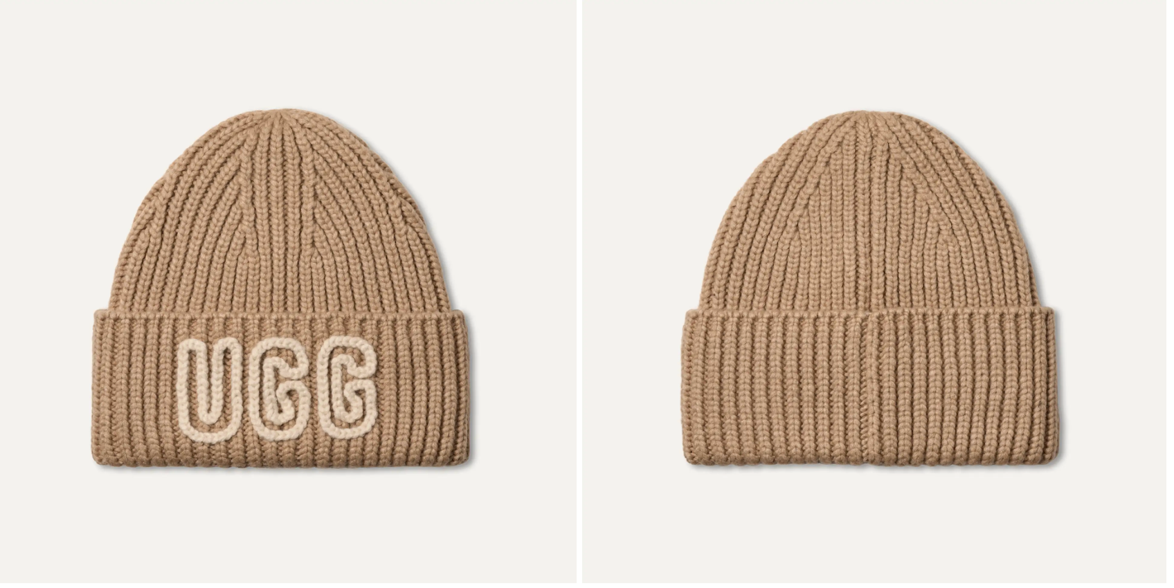Gorras, Gorros Y Sombreros Ugg Chunky Craftedrib Beanie beig para mujer