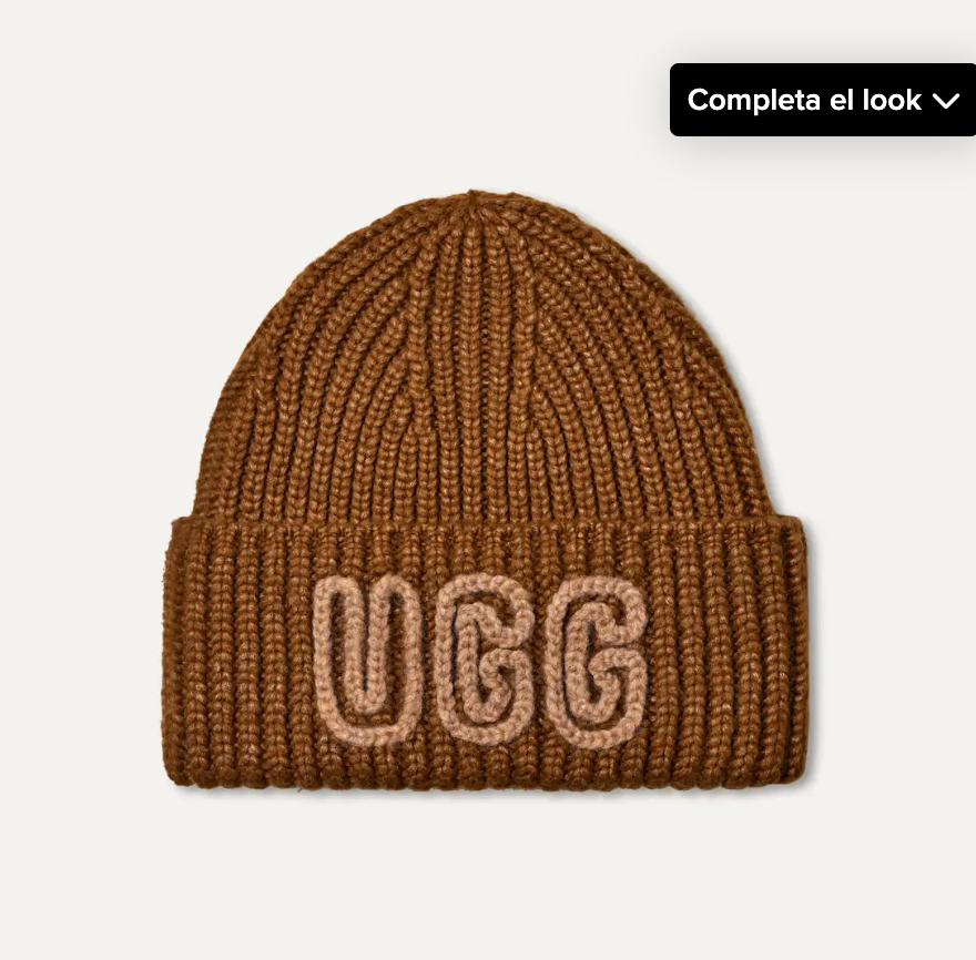 Gorras, Gorros Y Sombreros Ugg Chunky Craftedrib Beanie beig para mujer