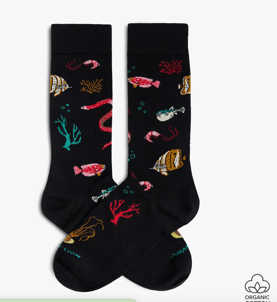 Calcetines Jimmy Lion Tide Glow negro para unisex