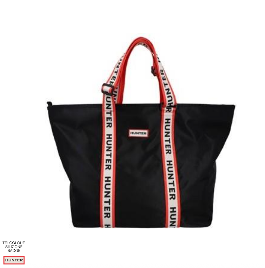 Bolsos Y Mochilas Hunter Roberts Jacquard Logo Webbin negro para unisex