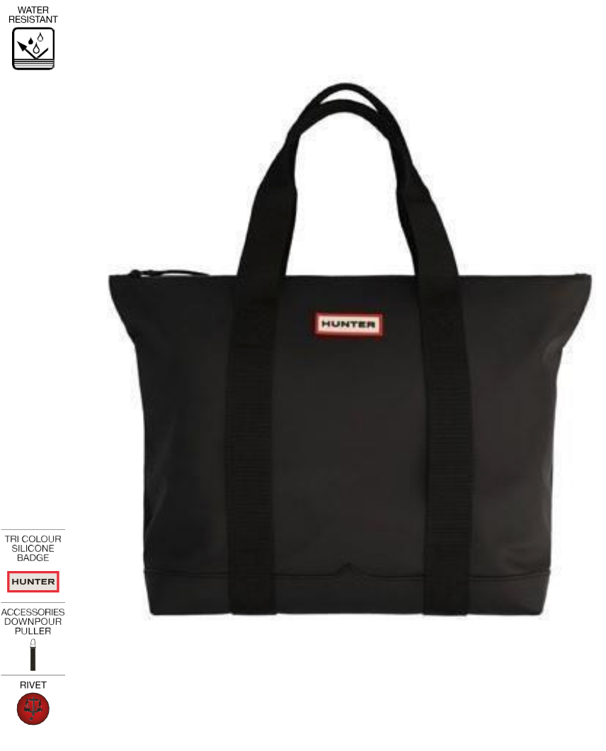 Bolsos Y Mochilas Hunter Bolso Tote Cullen black para mujer