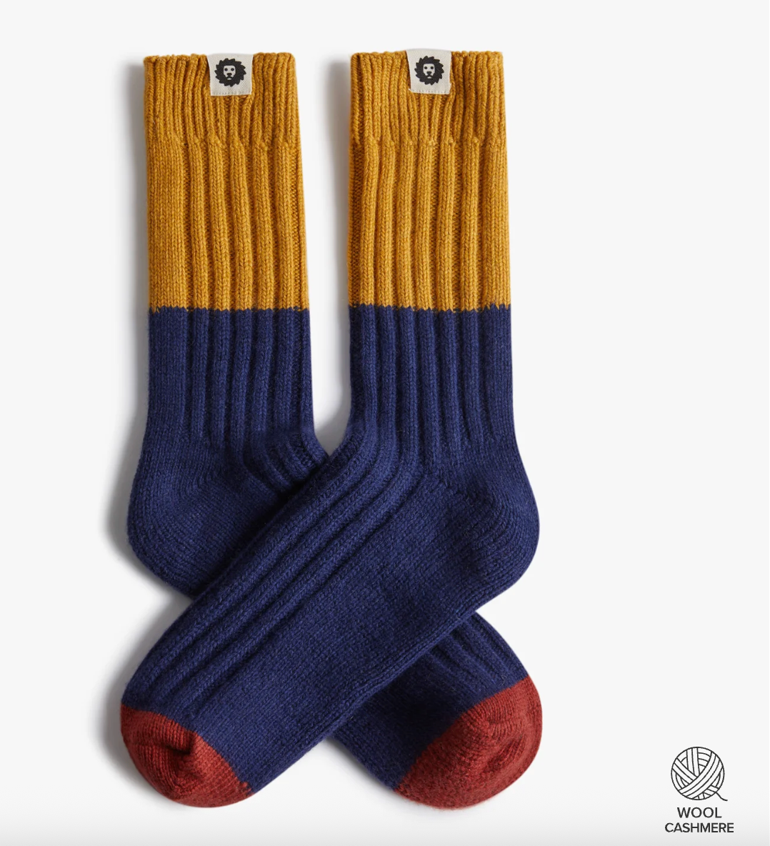 Calcetines Jimmy Lion Premium Winter Cash amarillo para unisex