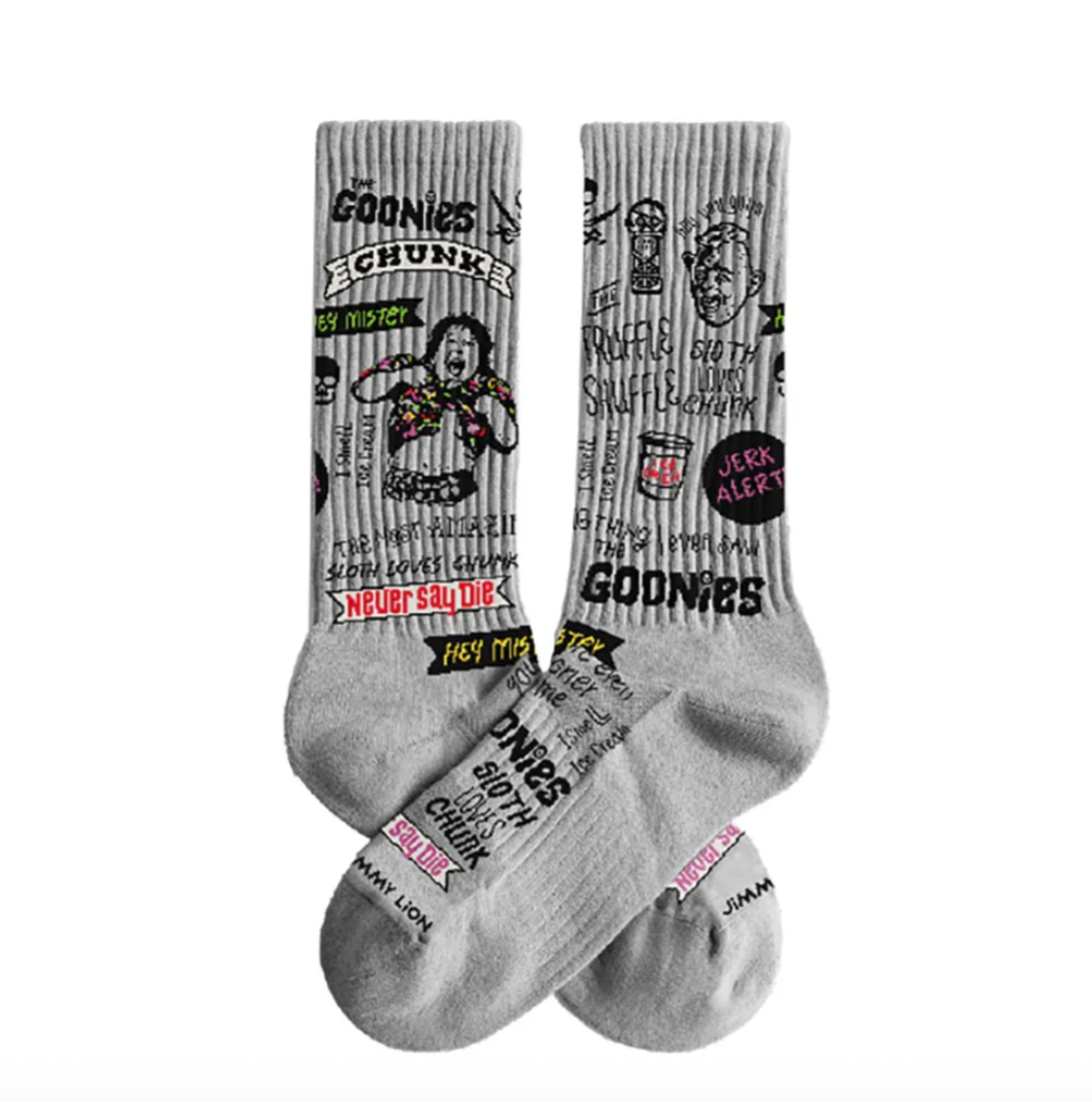 Calcetines Jimmy Lion Athletic Goonies 4 Life gris para unisex