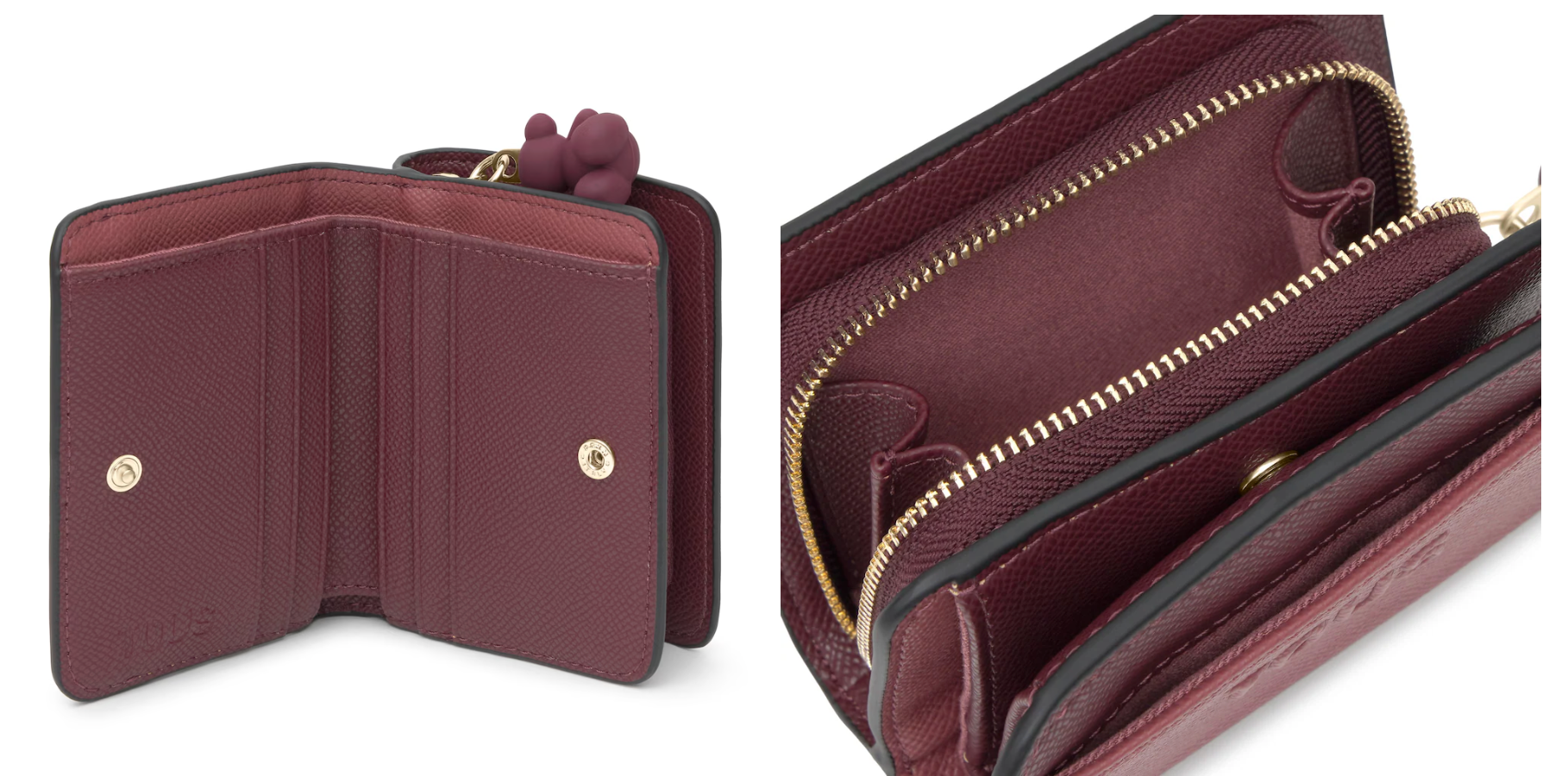 Carteras Y Monederos Tous Audree Saffiano burdeos para mujer