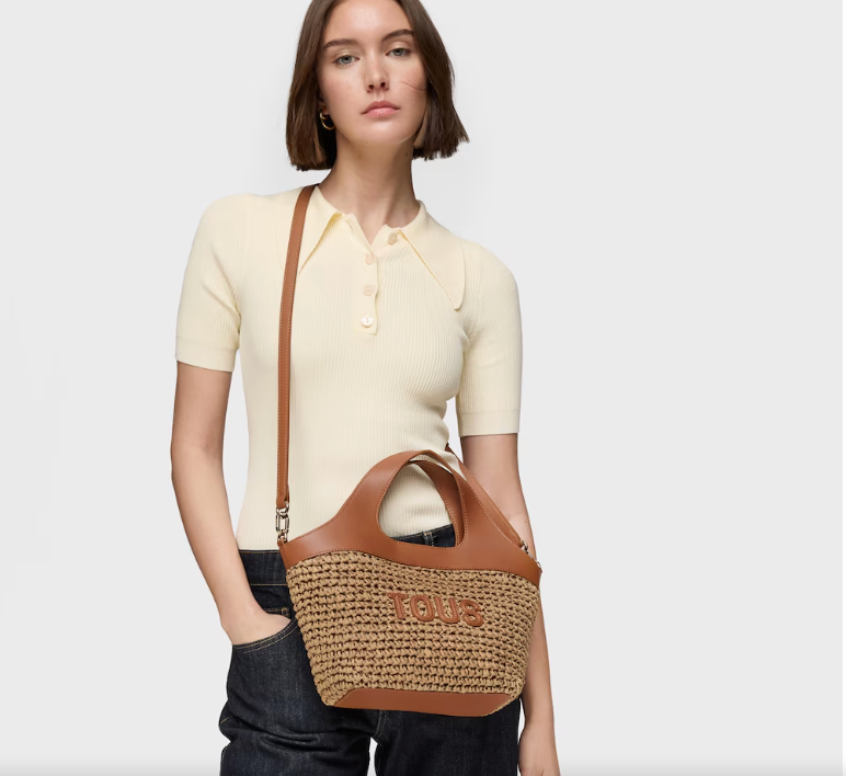 Bolsos Y Mochilas Tous Capazo Lirio beige para mujer