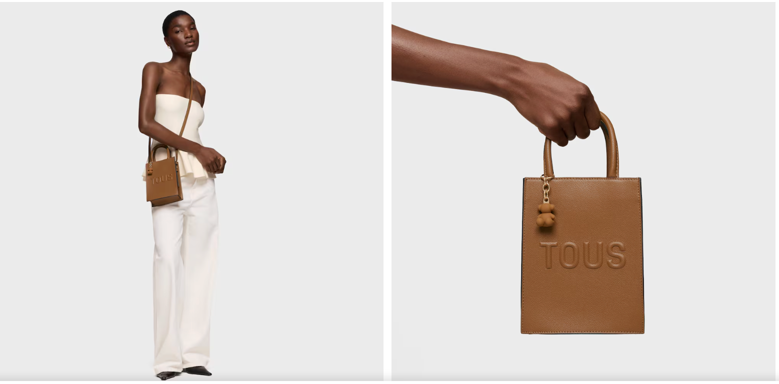 Bolsos Y Mochilas Tous Mini Pop Brenda camel para mujer