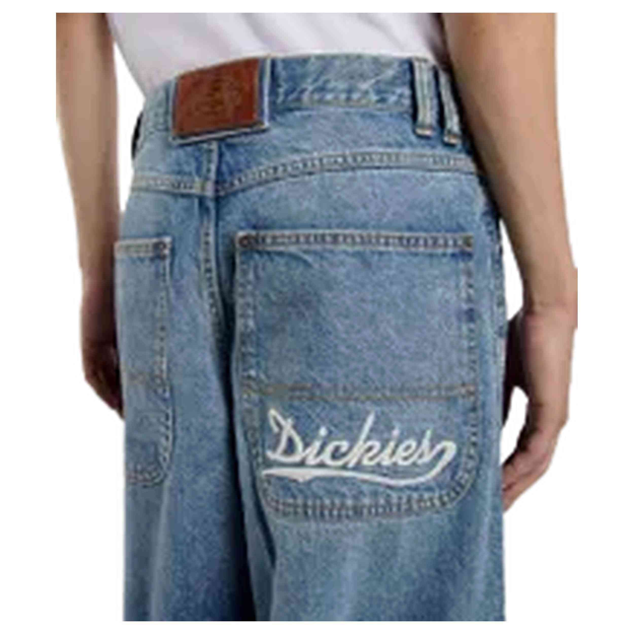 Pantalon Largo Dickies Loose Wave Denim Rinsed Fade