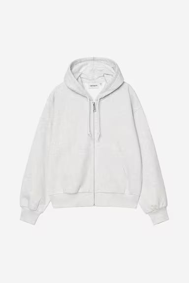 Sudadera Carhartt W´Hooded Casey Jacket gris para mujer