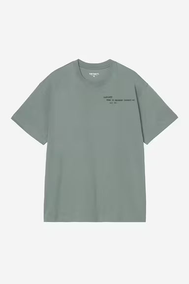 Camiseta Carhartt S/S Punched T-Shirt verde para hombre