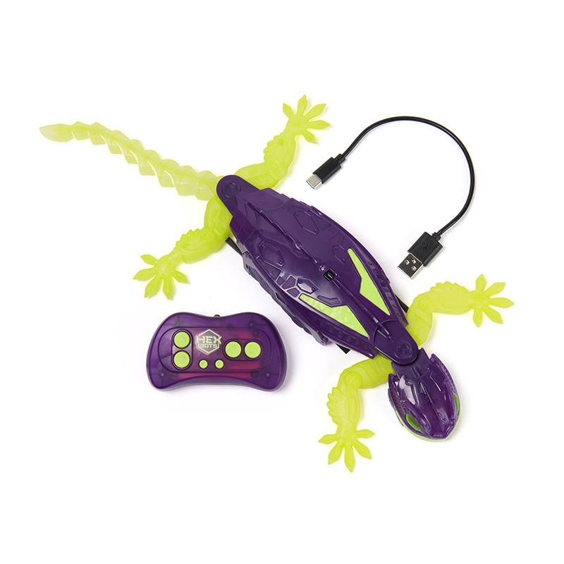 Figuras Y Minimundos Spin Master Hex Gecko Rc Brilla En La Oscuridad multicolor para niños
