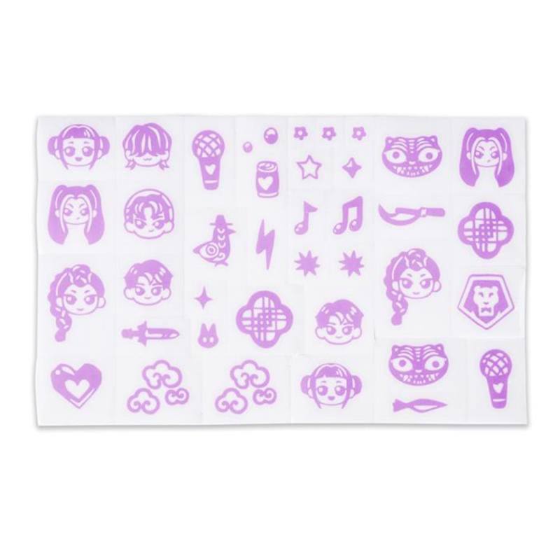 Otros Spin Master Kpop Demon Hunters Cool Maker-Tatuajes Personalizables Temporales morado para niños