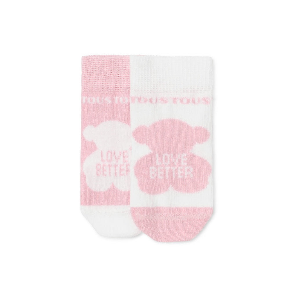 En Casa Tous 395825554-Rosa Set 2 Calcetines SSocks-1802 Rosa para mundo bebé