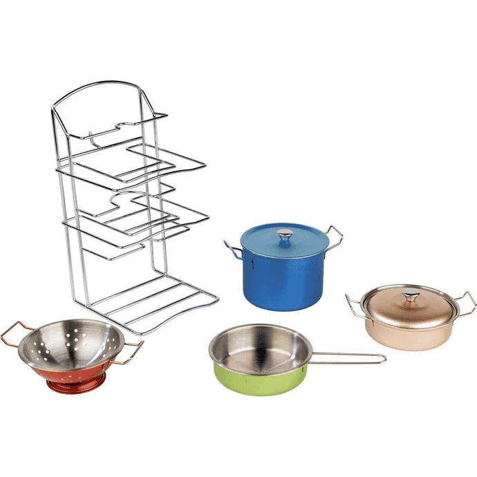 Para Cocinar Toy Planet Cazorolas Inox Color multicolor para niños