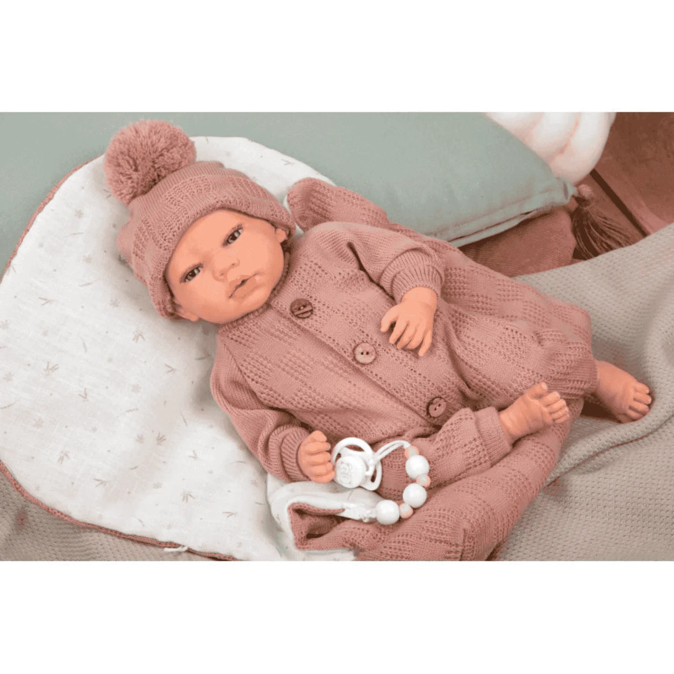 Muñecas Y Peluches Muñecas Arias Rebon Arias 40Cm Elba Rosa C/Saco Dormir multicolor para niños