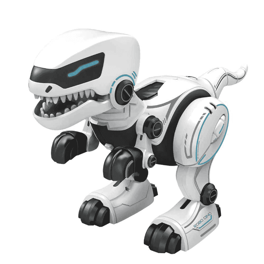 Figuras Y Minimundos Toy Planet R/C Dino Robot 25Cm blanco para niños