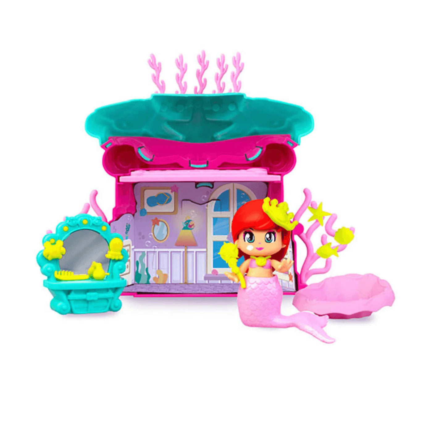 Figuras Y Minimundos Famosa Pinypon Tales - Casa Del Mar De La Sirenita multicolor para niños