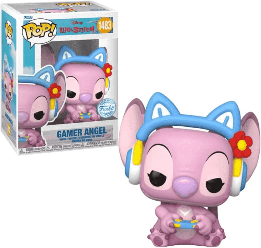 Figuras Y Minimundos Toy Planet Funko Pop! Disney Lilo&Stitch-Figura De Vinilo Gamer Angel rosa para niños