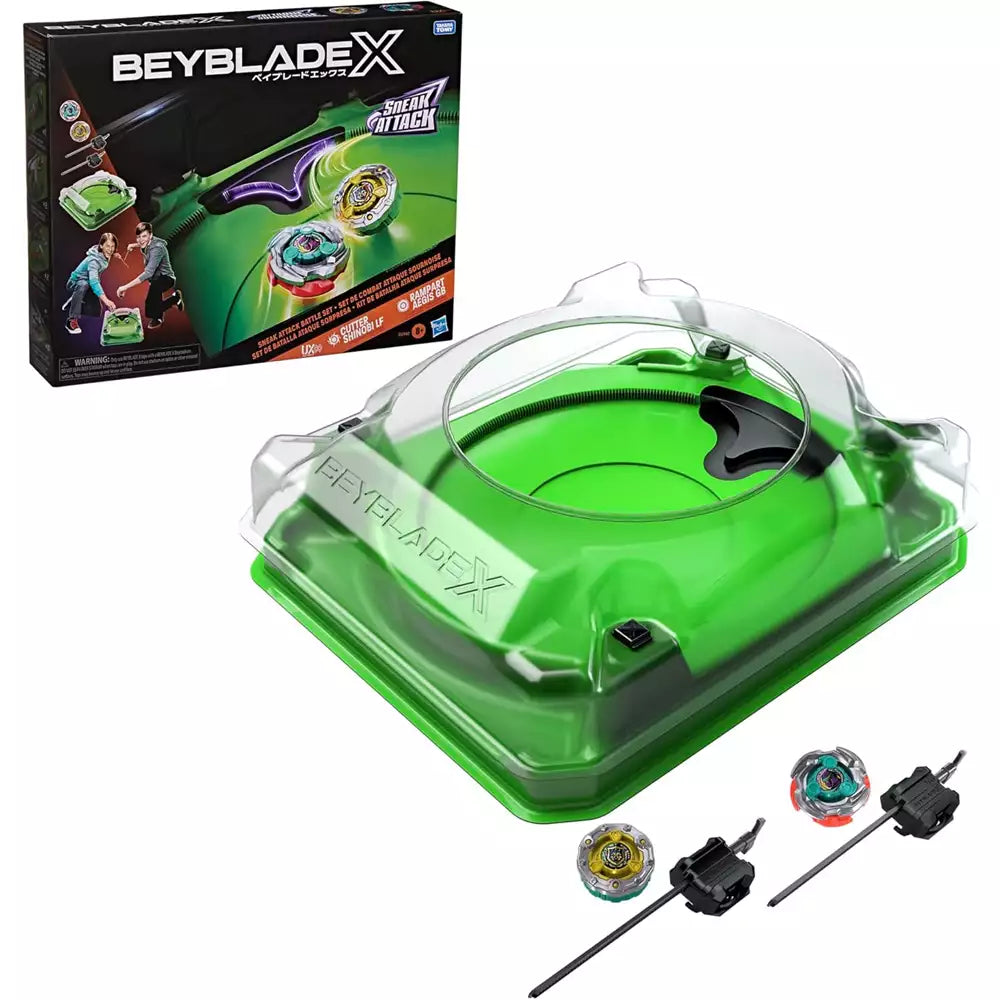 Figuras Y Minimundos Hasbro Beyblade X Set De Batalla Sneak Attack multicolor para niños