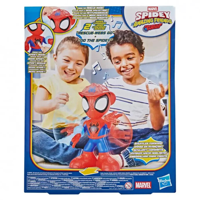 Figuras Y Minimundos Hasbro Spidey Rescuewebs Spidey Electronico rojo para niños