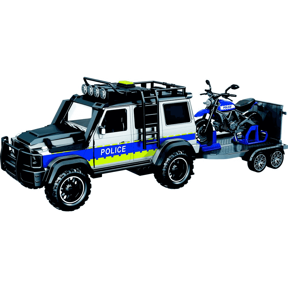 Vehículos Y Radiocontrol Toy Planet Coche Policia Con Remolque E1:14 Lys multicolor para niños