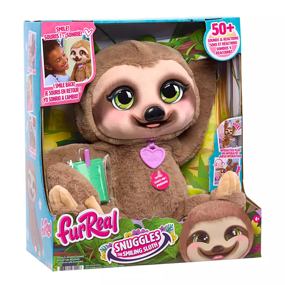 Muñecas Y Peluches Toy Planet Furreal Snuggles The Smiling Sloth marrón para niños
