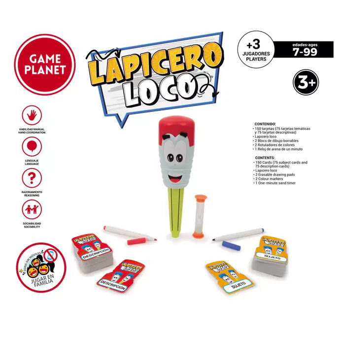 Juegos De Mesa Toy Planet Lapicero Loco Silly Pen multicolor para niños