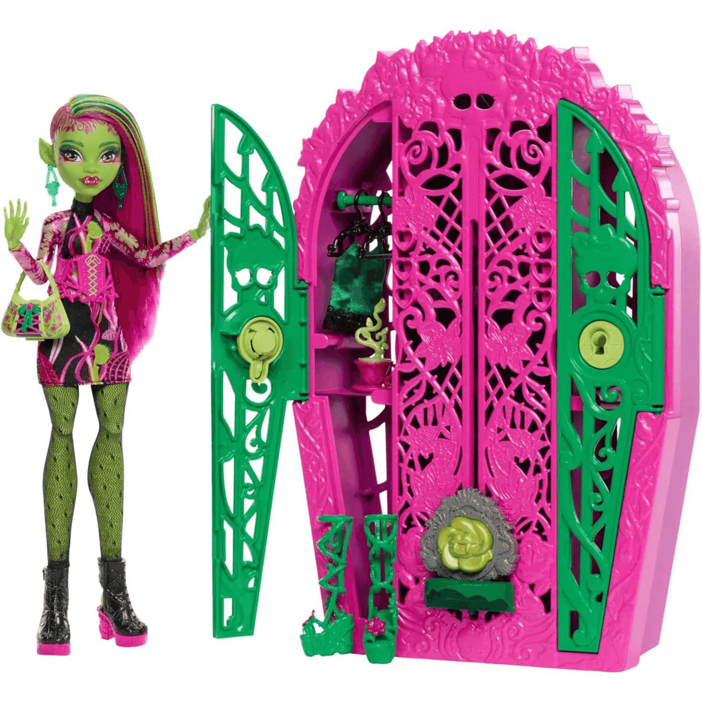 Muñecas Y Peluches Mattel Games Monster High - Skulltimate Secrets Jardín Misterioso Venus Mcflytrap multicolor para niños